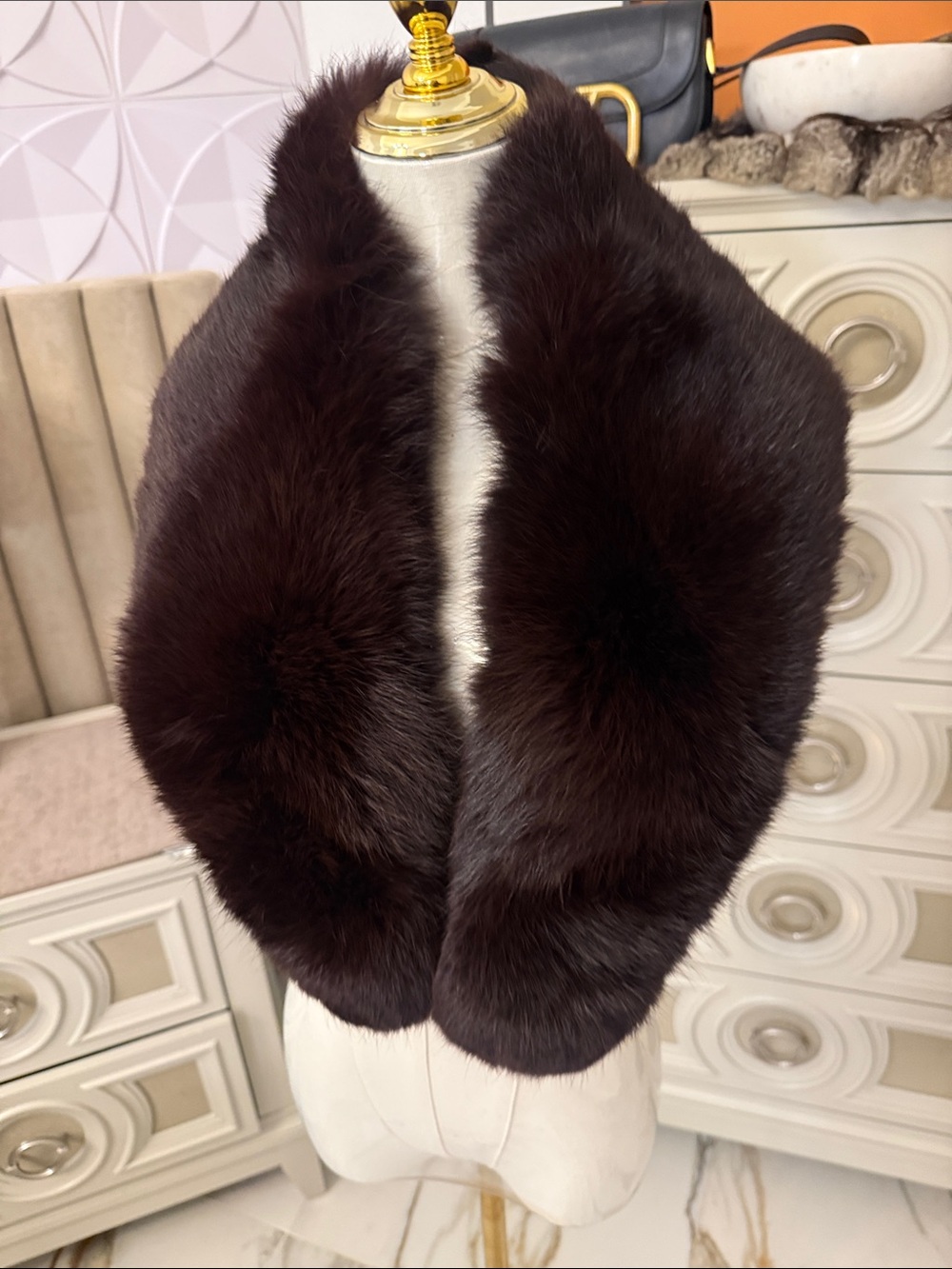 Real Fox fur collar